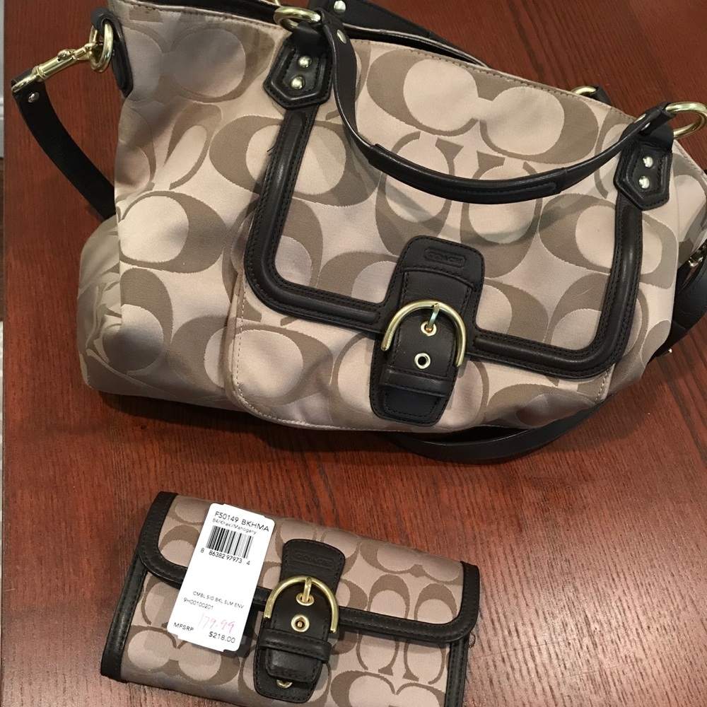 Coach Purse & Matching Wallet